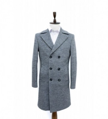 PALTON BARBATI GRI LA DOUA...