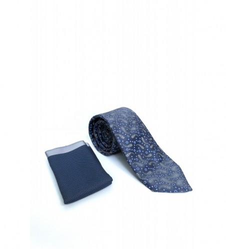 CRAVATA POLIESTER TESUTA GRI CU PRINT FLORAL